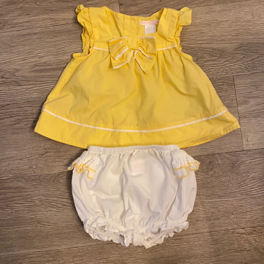 Janie and jack yellow summer shirt / dress